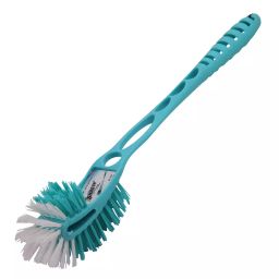 Shagun Toilet Brush Double Hockey 457 mm (18 inch) Fresh Plastic Bristles P.P, ST-210 (Pack of 40)-18
