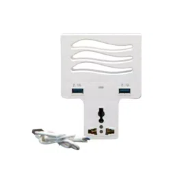 Globex Universal Mobile Charging Stand with Conversion plug and Dual USB-18