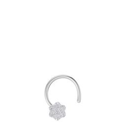 Sparkles Lab Grown Diamond 0.10 Carat Round Shape Floral Diamond Nose Pin 14K-image-66