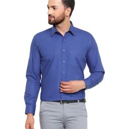 Hancock Blue Slim Fit Shirt-image-39