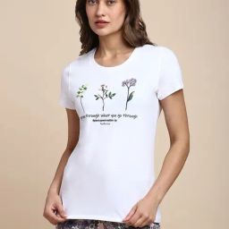 Van Heusen White Cotton Printed T-Shirt-picture-15