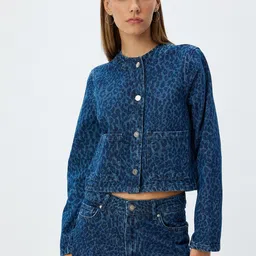 Koton Women Padded Jacket with Patchwork-image-6