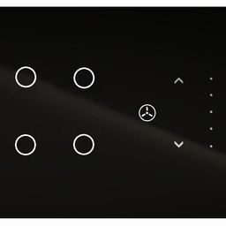 4 Modular WiFi Smart Touch Switch Panel (Black): 4 Switch + 1 Fan | Smart Life App Control I Compatible with Alexa, Google, Siri | Glass Finish image 1