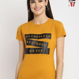 Dreambe Women Typography Printed T-shirt-picture-48
