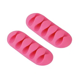 We3 Set Of 2 Pink Wire Organizer Cable Clips-56