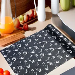 Aura Black Set of 1 Water Resistant Shelf Liner Organisers-image-96
