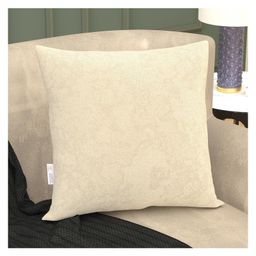 MYARMOR Micro Fiber Square Pillow with Velvet Cover - Cream-19