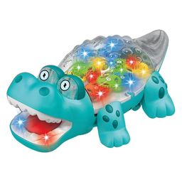 FunBlast Transparent Gear Crocodile Toy with Flashing Lights & Sound - Multicolor-14