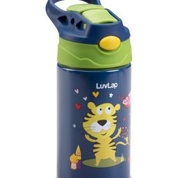 Luv Lap Premium Stainless Steel Spout Sipper Made of SS304 Steel Blue - 280 ml-image-8