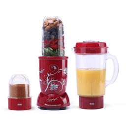 Wonderchef Nutri-blend 3 Jar Juicer, Mixer, Grinder, Blender & Smoothie Maker 22000 RPM, 500W 100% Copper Motor -Red-3