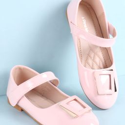Pine Kids Ballerina with Velcro Closure & Applique - Pink-image-43