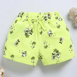Biskid Cotton Disney Mickey & Friends Featuring Character Printed Shorts - Lemon-picture-21