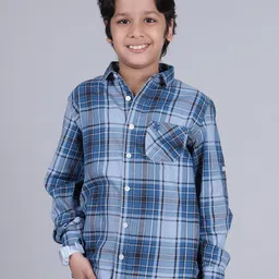 Cantabil Boys Original Tartan Checks Checked Casual Shirt-picture-19