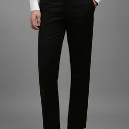 Louis Philippe Men Slim Fit Mid-Rise Formal Trousers-picture-30