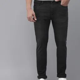Park Avenue Men Ath Mod Fit Mid Rise Light Fade Stretchable Jeans-image-38