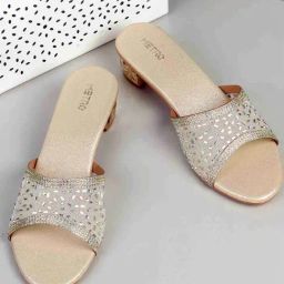 Metro Women's Gold Ethnic Sandals-image-49