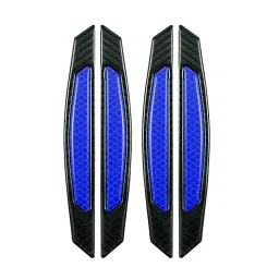 AllExtreme EXCDP1R Car Reflective Door Protector Strip & Night Reflector Decal - Blue (Set of 4 PCS)-45