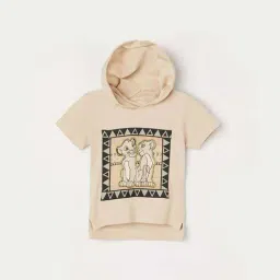 Juniors by Lifestyle Beige Printed Regular Fit T-Shirt-image-79