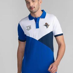 Giordano White & Blue Slim Fit Polo T-Shirt-picture-24