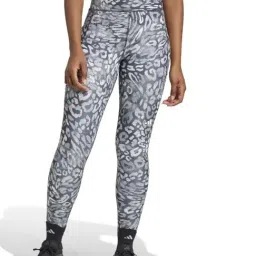 Adidas Grey Fitted Printed Tights-image-69