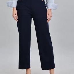 TOMMY HILFIGER Dark Night Navy Straight Fit Mid Rise Trousers-picture-11
