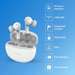 Philips Audio True Wireless In Ear Earbuds with Pocket Sized Charging Case image 2