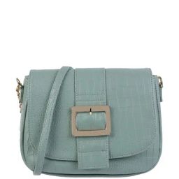 Metro Green Textured Medium Sling Handbag-14