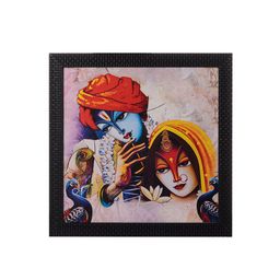 eCraftIndia Multicoloured Radha Krishna UV Wall Art-image-30