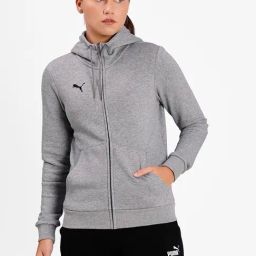Puma Grey Full Sleeve Hooded Jacket-image-78