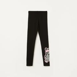 Fame Forever by Lifestyle Girls Black Printed Leggings-picture-47