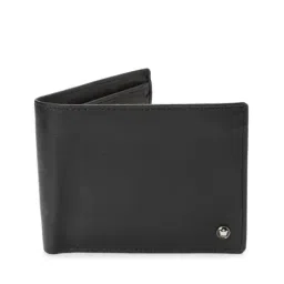 Louis Philippe Black Leather Bi-Fold Wallet for Men-picture-16