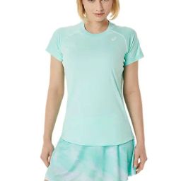 Asics Aqua Green Regular Fit T-Shirt-image-13