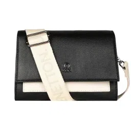 United Colors of Benetton Women Black & Nude Laure Sling Bag-picture-19