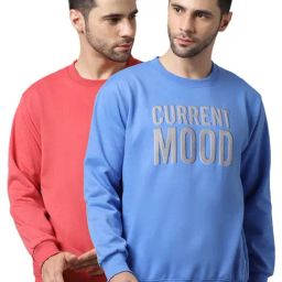 Vimal Jonney Pink & Sky Blue Regular Fit Printed Sweatshirts - Pack of 2-picture-9