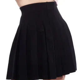 IZF Black Pleated Mini Skirt-picture-2