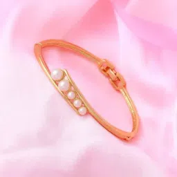 Estele Gold-Plated Pearl Bracelet for Women-36