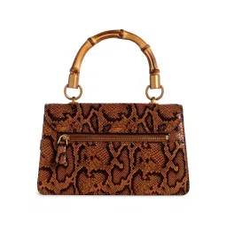Guess Textured Sibel Tri Comp Top Handle Flap Bag image 5