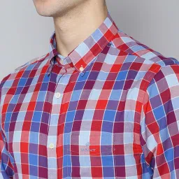 Gant Red Regular Fit Checks Shirt image 5