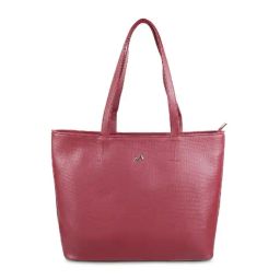 Metro Maroon Solid Medium Tote Handbag-40