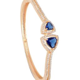 Saraf Jewellery Gold plated with Green American Diamond handcrafted Bracelet for Women & Girls-image-99