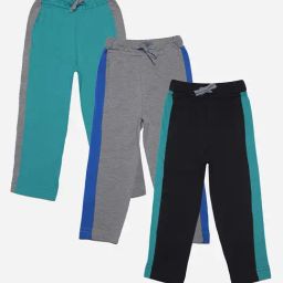 Dollar Boys Assorted Solid Trackpants (Pack Of 3)-119