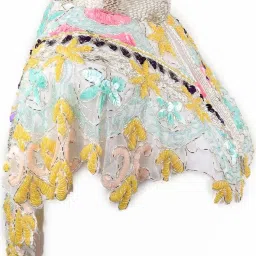 Odette Multicolored Embellished Fancy Short Cape image 5