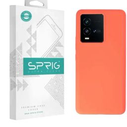 Sprig Liquid Silicone Back Cover for IQOO 9T 5G (Red)-image-15