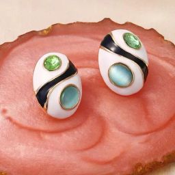 Sohi Marquess Green Stud Earrings for Women-image-97