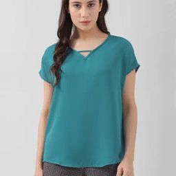 Van Heusen Green Regular Fit Top-image-89