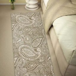 Welspun Blissful Brown Polyester 400 GSM Anti Skid Runner-image-62