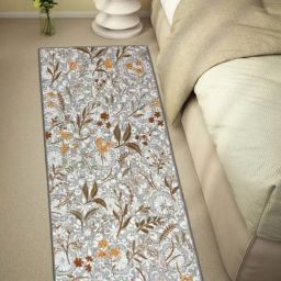 Welspun Blissful Grey Polyester 400 GSM Anti Skid Runner-image-41