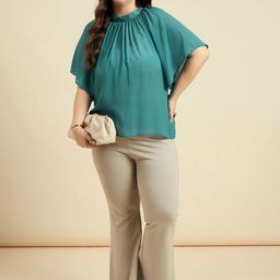 DressBerry Curve Flutter Sleeve Top image 3
