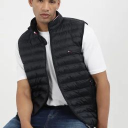 Tommy Hilfiger Desert Sky Polyester Regular Fit Solid Jacket-image-3