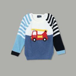 Juniors by Lifestyle Multicolor Patch Regular Fit Sweater-picture-21